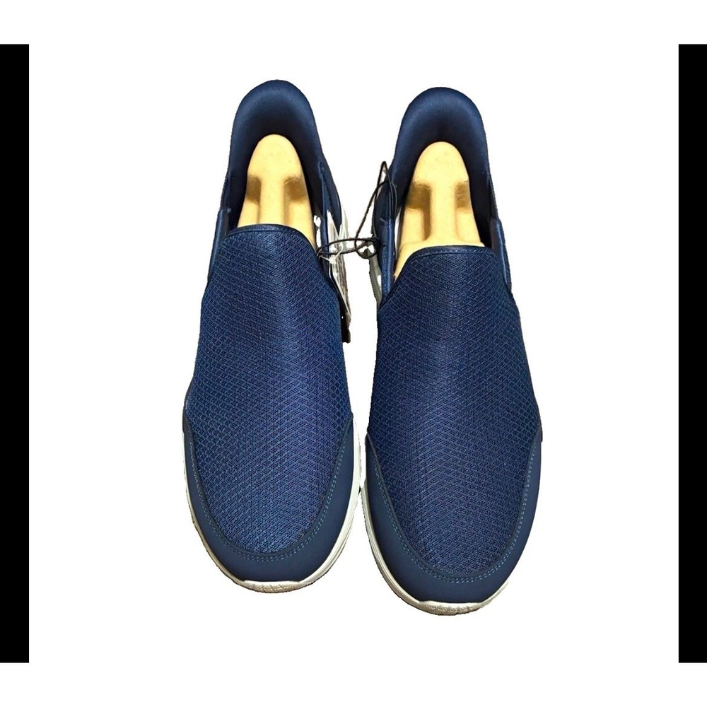 Skechers Hands Free Slip-ins Swift Fit Navy Blue Mesh Walking Shoes Mens 13